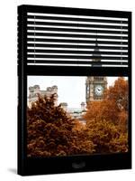 Window View of Big Ben in Autumn - UK Landscape - London - UK - England - United Kingdom - Europe-Philippe Hugonnard-Stretched Canvas