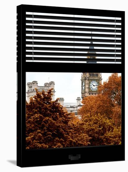 Window View of Big Ben in Autumn - UK Landscape - London - UK - England - United Kingdom - Europe-Philippe Hugonnard-Stretched Canvas