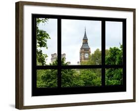 Window View of Big Ben - UK Landscape - London - UK - England - United Kingdom - Europe-Philippe Hugonnard-Framed Photographic Print