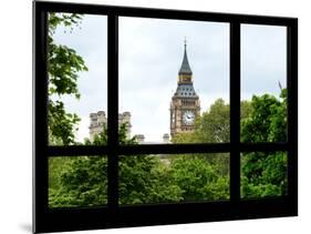 Window View of Big Ben - UK Landscape - London - UK - England - United Kingdom - Europe-Philippe Hugonnard-Mounted Photographic Print