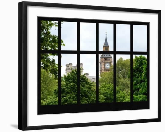 Window View of Big Ben - UK Landscape - London - UK - England - United Kingdom - Europe-Philippe Hugonnard-Framed Photographic Print