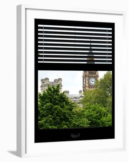 Window View of Big Ben - UK Landscape - London - UK - England - United Kingdom - Europe-Philippe Hugonnard-Framed Photographic Print