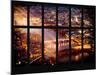 Window View of City of London at Night - River Thames - London - UK - England - United Kingdom-Philippe Hugonnard-Mounted Photographic Print