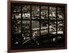 Window View of City of London at Night - River Thames - London - UK - England - United Kingdom-Philippe Hugonnard-Framed Photographic Print