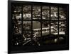 Window View of City of London at Night - River Thames - London - UK - England - United Kingdom-Philippe Hugonnard-Framed Photographic Print