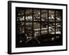 Window View of City of London at Night - River Thames - London - UK - England - United Kingdom-Philippe Hugonnard-Framed Photographic Print