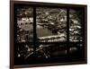 Window View of City of London at Night - River Thames - London - UK - England - United Kingdom-Philippe Hugonnard-Framed Photographic Print