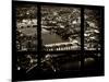 Window View of City of London at Night - River Thames - London - UK - England - United Kingdom-Philippe Hugonnard-Mounted Photographic Print