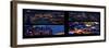 Window View of City of London at Night - River Thames - London - UK - England - United Kingdom-Philippe Hugonnard-Framed Photographic Print