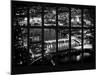 Window View of City of London at Night - River Thames - London - UK - England - United Kingdom-Philippe Hugonnard-Mounted Photographic Print