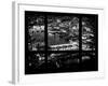 Window View of City of London at Night - River Thames - London - UK - England - United Kingdom-Philippe Hugonnard-Framed Photographic Print