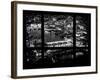 Window View of City of London at Night - River Thames - London - UK - England - United Kingdom-Philippe Hugonnard-Framed Photographic Print