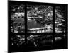 Window View of City of London at Night - River Thames - London - UK - England - United Kingdom-Philippe Hugonnard-Mounted Photographic Print