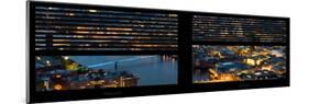 Window View of City of London at Night - River Thames - London - UK - England - United Kingdom-Philippe Hugonnard-Mounted Photographic Print