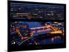 Window View of City of London at Night - River Thames - London - UK - England - United Kingdom-Philippe Hugonnard-Mounted Photographic Print