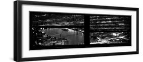 Window View of City of London at Night - River Thames - London - UK - England - United Kingdom-Philippe Hugonnard-Framed Photographic Print