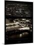 Window View of City of London at Night - River Thames - London - UK - England - United Kingdom-Philippe Hugonnard-Mounted Photographic Print