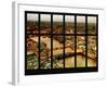 Window View of City of London at Nightfall - River Thames - London - UK - England-Philippe Hugonnard-Framed Photographic Print