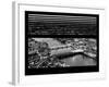 Window View of City of London at Nightfall - River Thames - London - UK - England-Philippe Hugonnard-Framed Photographic Print