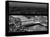 Window View of City of London at Nightfall - River Thames - London - UK - England-Philippe Hugonnard-Stretched Canvas