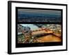 Window View of City of London at Nightfall - River Thames - London - UK - England-Philippe Hugonnard-Framed Photographic Print