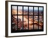 Window View of City of London at Nightfall - River Thames - London - UK - England-Philippe Hugonnard-Framed Photographic Print