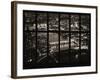 Window View of City of London at Pink-Night - River Thames - London - UK - England-Philippe Hugonnard-Framed Photographic Print