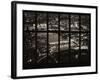 Window View of City of London at Pink-Night - River Thames - London - UK - England-Philippe Hugonnard-Framed Photographic Print