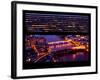 Window View of City of London at Pink-Night - River Thames - London - UK - England-Philippe Hugonnard-Framed Photographic Print