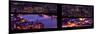 Window View of City of London at Pink-Night - River Thames - London - UK - England-Philippe Hugonnard-Mounted Photographic Print