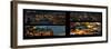 Window View of City of London at Pink-Night - River Thames - London - UK - England-Philippe Hugonnard-Framed Photographic Print