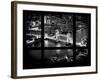 Window View of City of London with the Tower Bridge at Night - River Thames - London - England-Philippe Hugonnard-Framed Photographic Print