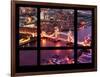 Window View of City of London with the Tower Bridge at Night - River Thames - London - England-Philippe Hugonnard-Framed Photographic Print