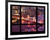 Window View of City of London with the Tower Bridge at Night - River Thames - London - England-Philippe Hugonnard-Framed Photographic Print