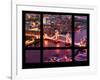 Window View of City of London with the Tower Bridge at Night - River Thames - London - England-Philippe Hugonnard-Framed Photographic Print