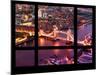 Window View of City of London with the Tower Bridge at Night - River Thames - London - England-Philippe Hugonnard-Mounted Photographic Print