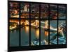 Window View of City of London with the Tower Bridge at Night - River Thames - London - England-Philippe Hugonnard-Mounted Photographic Print