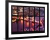 Window View of City of London with the Tower Bridge at Night - River Thames - London - England-Philippe Hugonnard-Framed Photographic Print