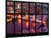 Window View of City of London with the Tower Bridge at Night - River Thames - London - England-Philippe Hugonnard-Mounted Photographic Print