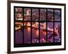 Window View of City of London with the Tower Bridge at Night - River Thames - London - England-Philippe Hugonnard-Framed Photographic Print