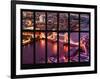 Window View of City of London with the Tower Bridge at Night - River Thames - London - England-Philippe Hugonnard-Framed Photographic Print