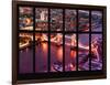 Window View of City of London with the Tower Bridge at Night - River Thames - London - England-Philippe Hugonnard-Framed Photographic Print