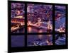 Window View of City of London with the Tower Bridge at Night - River Thames - London - England-Philippe Hugonnard-Mounted Photographic Print