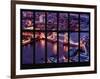 Window View of City of London with the Tower Bridge at Night - River Thames - London - England-Philippe Hugonnard-Framed Photographic Print