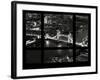 Window View of City of London with the Tower Bridge at Night - River Thames - London - England-Philippe Hugonnard-Framed Photographic Print