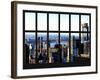 Window View of Manhattan - Upper West Side Manhattan and Hudson River - New York City-Philippe Hugonnard-Framed Photographic Print