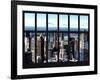 Window View of Manhattan - Upper West Side Manhattan and Hudson River - New York City-Philippe Hugonnard-Framed Photographic Print