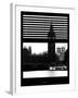 Window View of Parliament and Westminster Bridge - Big Ben - River Thames - City of London - UK-Philippe Hugonnard-Framed Photographic Print