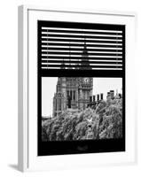 Window View of the Houses of Parliament and Big Ben - City of London - UK-Philippe Hugonnard-Framed Photographic Print