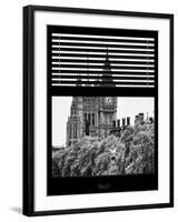 Window View of the Houses of Parliament and Big Ben - City of London - UK-Philippe Hugonnard-Framed Photographic Print